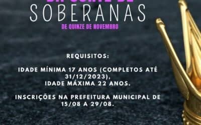 Novas Soberanas: Inscrições Abertas para o Concurso de Escolha em Quinze de Novembro