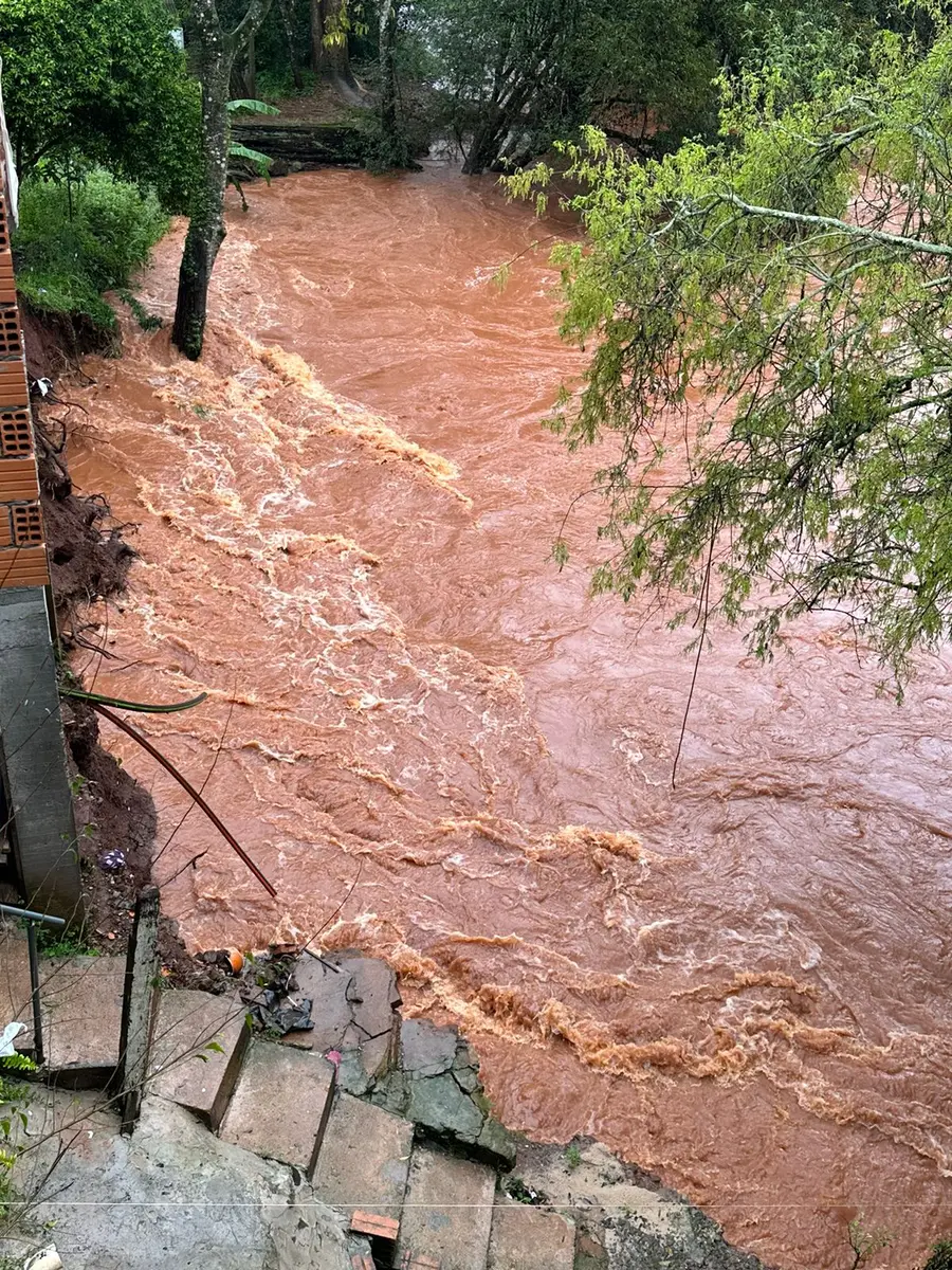 Ponte, Canil e Árvores são Arrastados pela Força da Água no Bairro Odila em Ibirubá