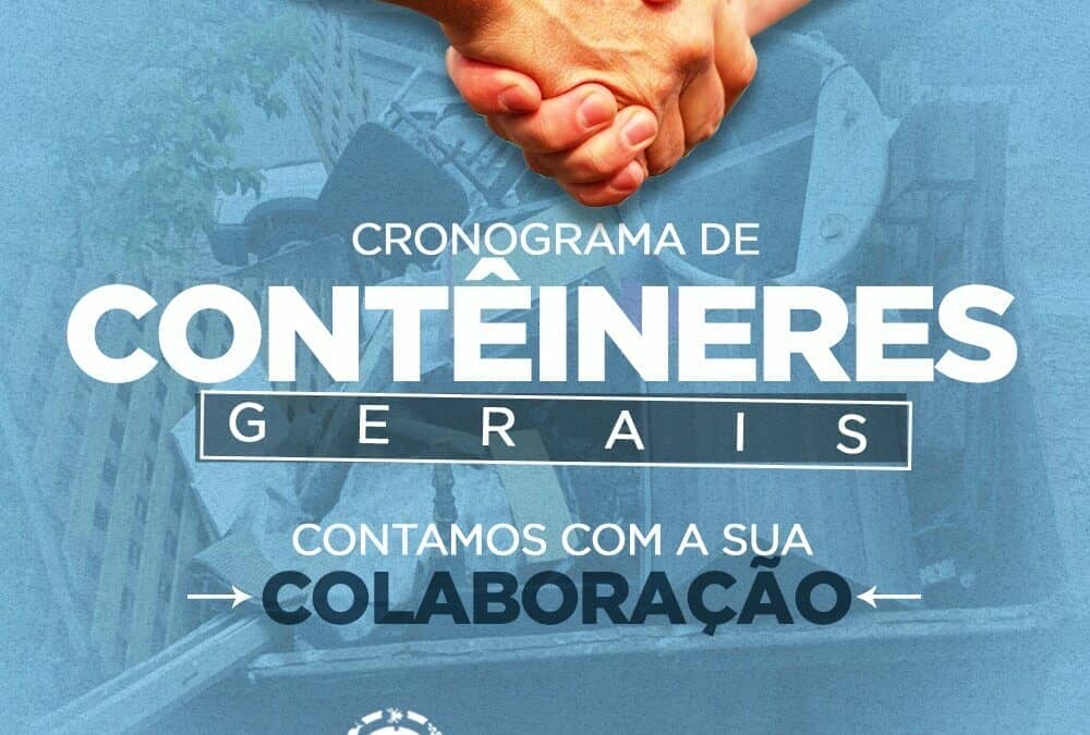 RODADA 08/2023 de distribuição de contêineres públicos para eliminação de materiais que acumulam água! ✅