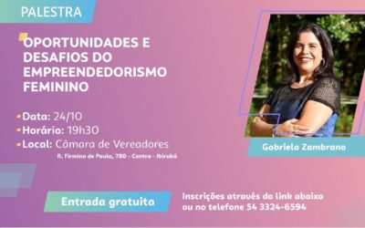 Empreendedorismo Feminino em Destaque: Palestra com Gabriela Zambrano em Ibirubá