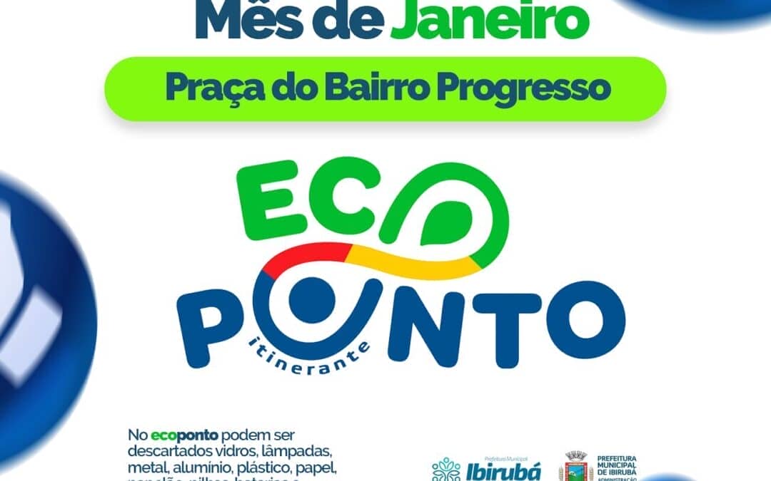 ♻️ DISPONÍVEL NA PRAÇA DO BAIRRO PROGRESSO DURANTE O MÊS DE JANEIRO 🗓️