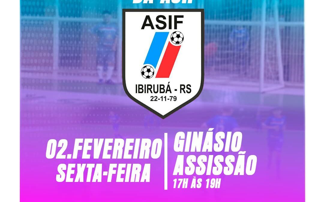 🏆👟 Inscreva-se na Escolinha de Futsal da ASIF! – Matrículas Abertas em 02 de Fevereiro 🗓️⚽