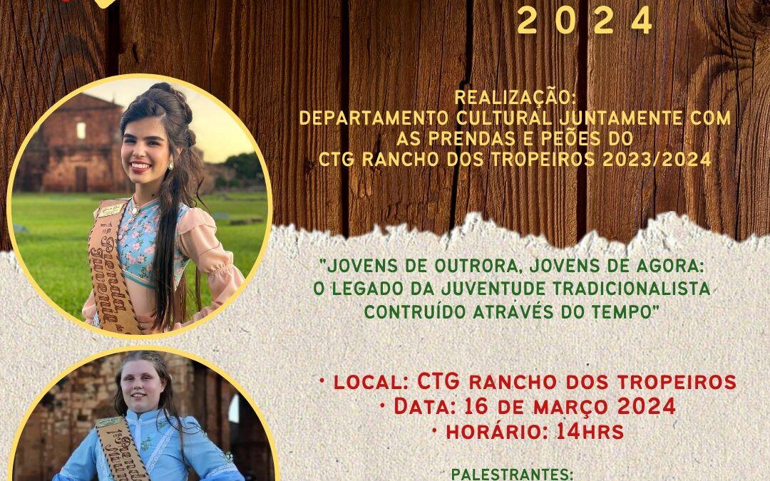 CTG Rancho dos Tropeiros promove Roda de Conversa sobre o legado da juventude tradicionalista