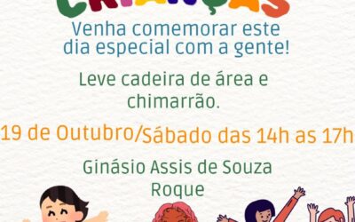 Festa das Crianças acontece neste sábado com tarde de diversão no Ginásio Assis de Souza Roque