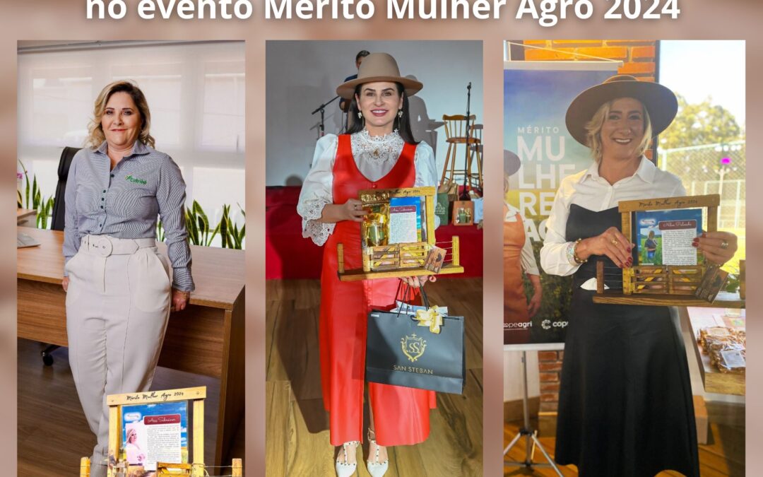 Três Mulheres ibirubenses são homenageadas no evento Mérito Mulher Agro 2024