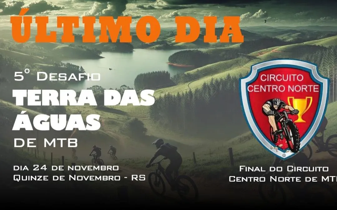 Quinze de Novembro sedia a final do Circuito Centro Norte 2024 com o 5º Desafio Terra das Águas de MTB