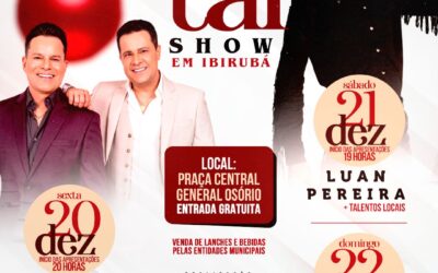 Ibirubá divulga programação especial de Natal com shows nacionais e apoio a entidades locais