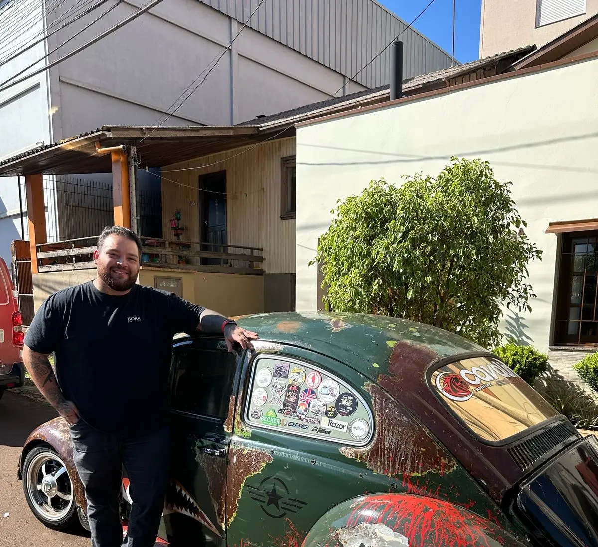 Estilo Rat Look: Conheça o Fusca 1969 de Henrique Lauxen