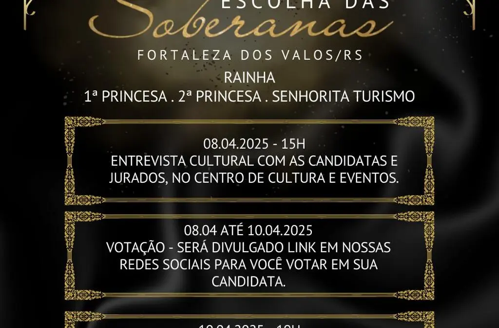 Fortaleza dos Valos Escolhe suas Novas Soberanas