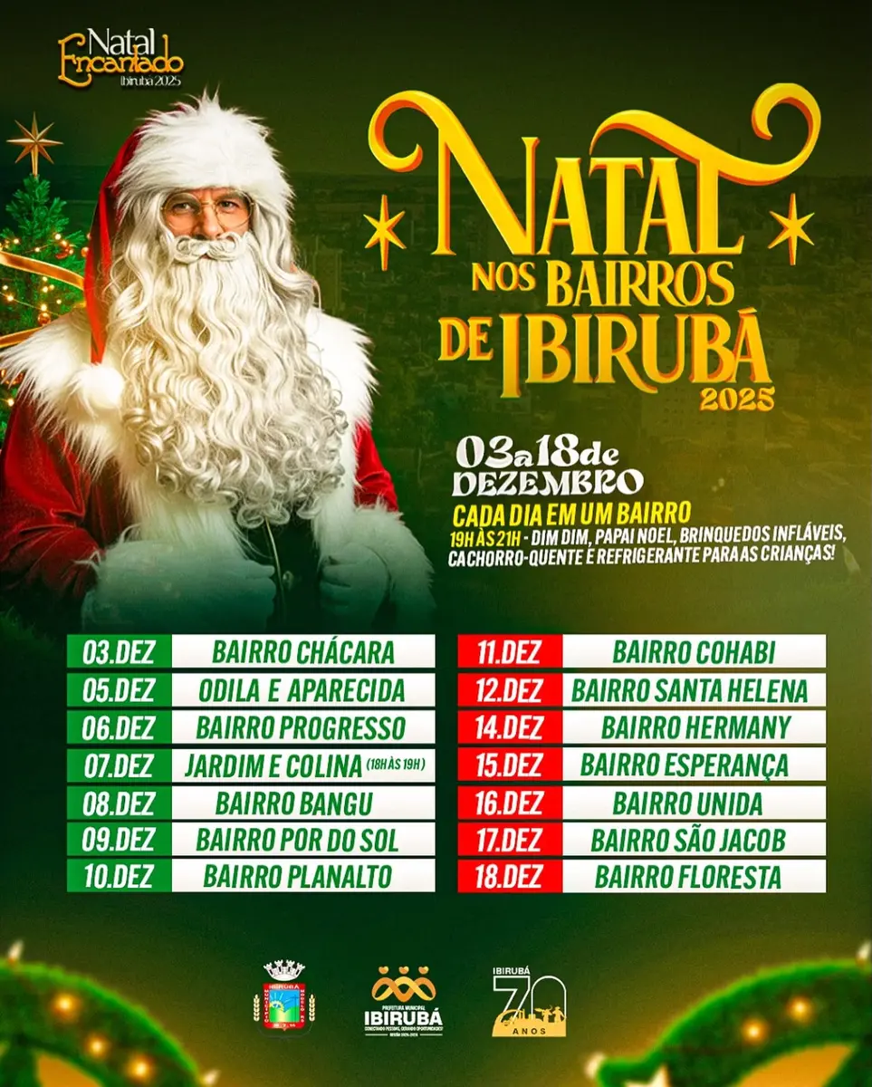 Natal dos Bairros leva magia e programação especial para as comunidades de Ibirubá