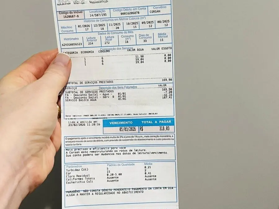 Corsan altera datas de leitura e faturas podem abranger período maior no RS
