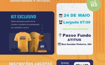 Corrida do SESI em Passo Fundo une esporte e solidariedade em sua 5ª edição