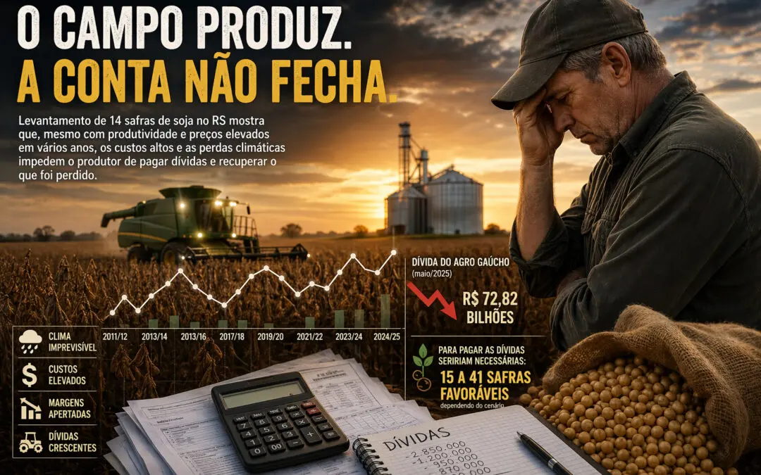 Soja no RS: conta do campo ainda não fecha