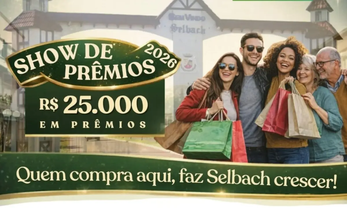 SHOW DE PRÊMIOS ACIS 2026 INCENTIVA COMPRAS NO COMÉRCIO LOCAL EM SELBACH