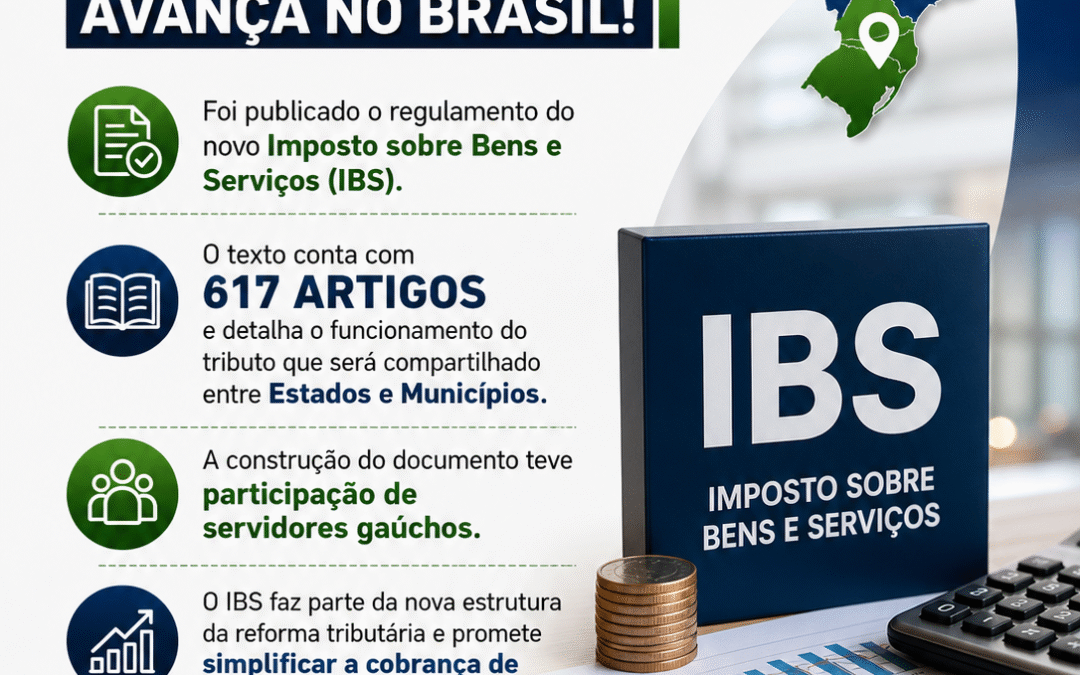 Regulamento do novo Imposto Sobre Bens e Serviços da reforma tributária é publicado