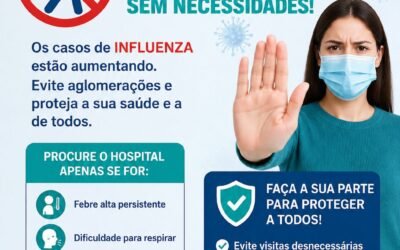 Hospital da Comunidade Annes Dias faz alerta sobre aumento dos casos de influenza