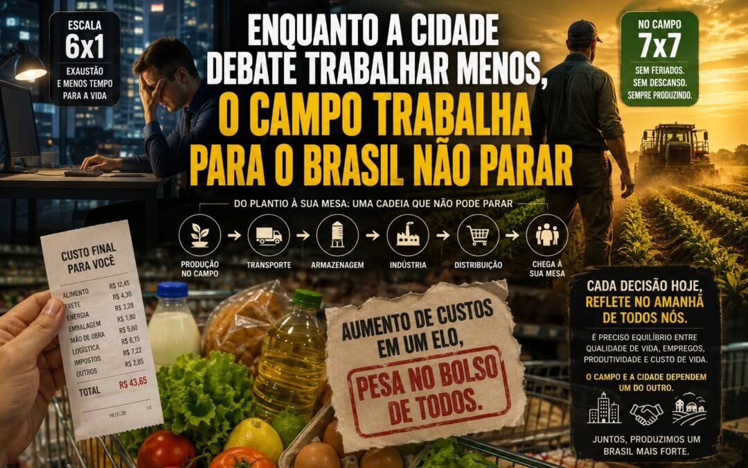 Enquanto a Cidade Debate Trabalhar Menos, o Campo Trabalha Para o Brasil Não Parar